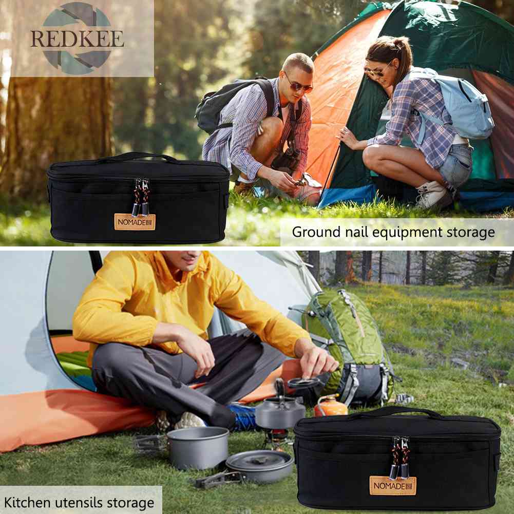 Túi Đựng Dụng Cụ Nấu Ăn 600D Bằng Vải Oxford Chống Thấm Nước Tiện Dụng Mang Theo Du Lịch Cắm Trại