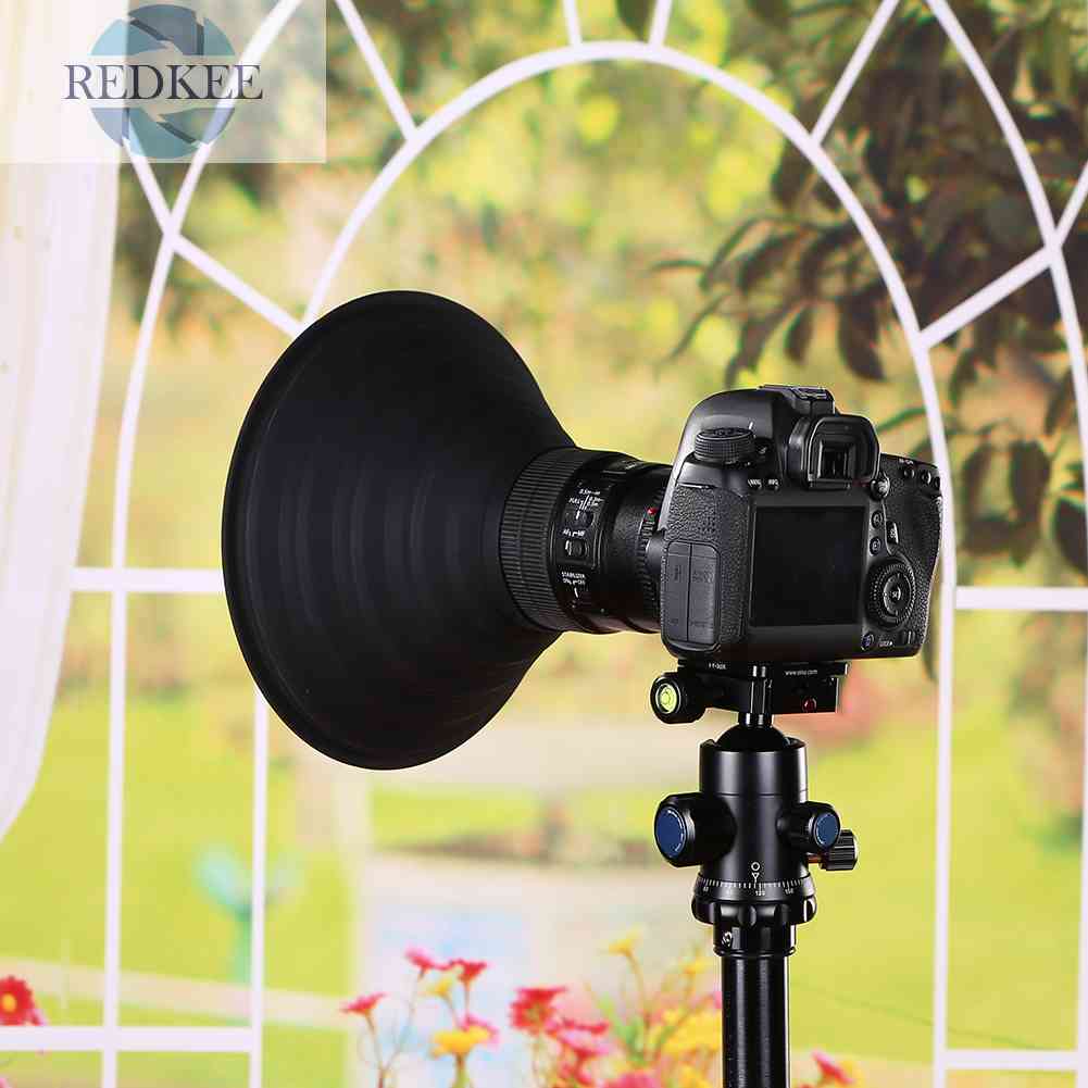 1 Loa Che Nắng Ống Kính Máy Ảnh Bằng Silicone Phản Quang