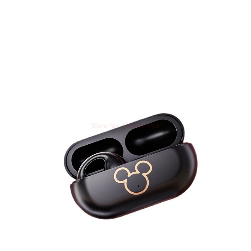 Tai Nghe Bluetooth Không Dây Mini Siêu Bền Giảm Tiếng Ồn Hình Disney Earclip