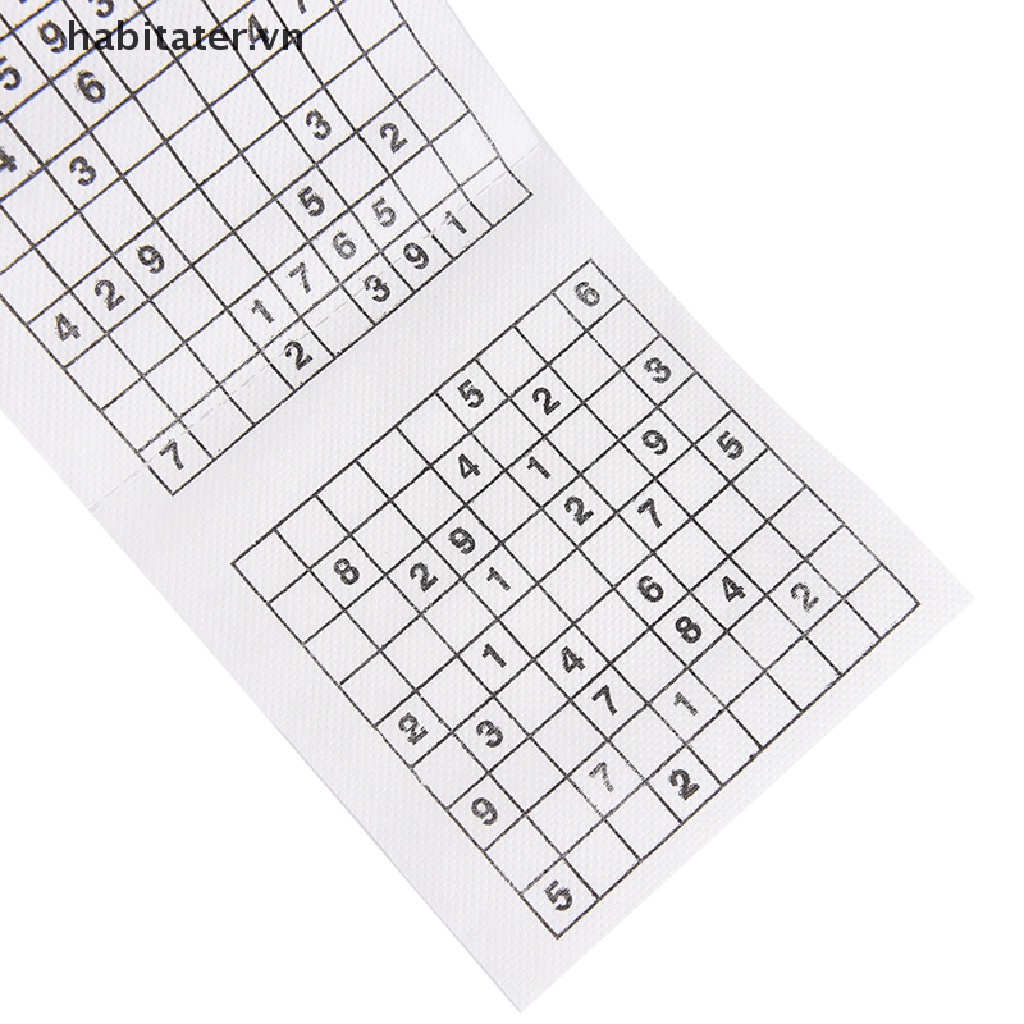 1 Cuộn 2 Giấy Vệ Sinh In Hình Trò Chơi Sudoku Vui Nhộn