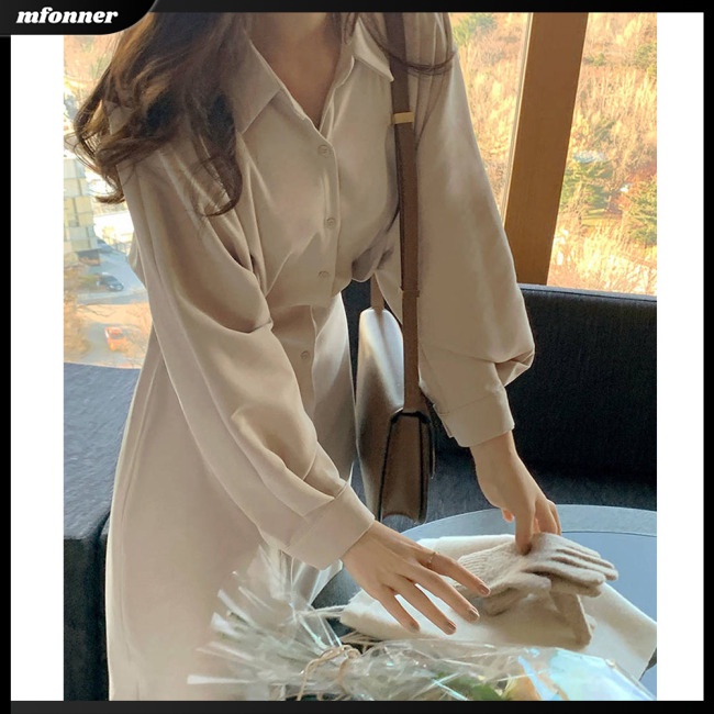 Đầm Dài Tay Màu Sắc Thời Trang Nữ Tính