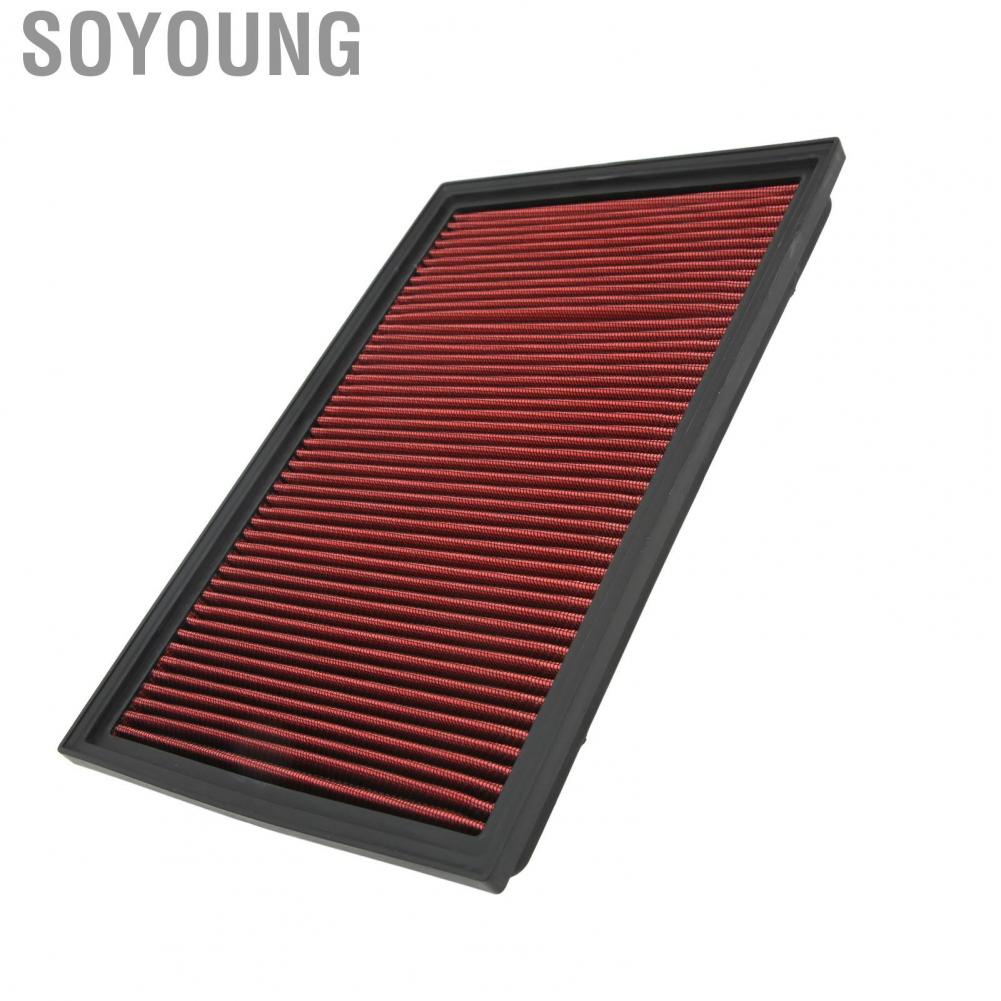 Soyoung Engine Air Cleaner High Flow Car Filter Practical Reusable for Vehicle