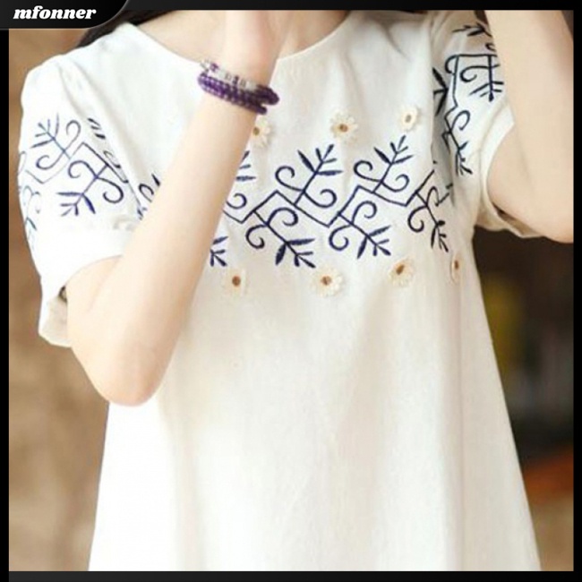 Đầm NgắN Tay In Hoa ThờI Trang Cho Nữ