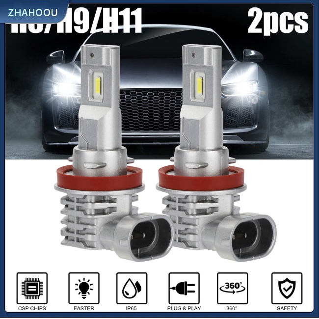 ☃Nhà Cửa☃ 2 Đèn Pha Chống Sương Mù H11 H9 H8 6000k Ánh Sáng Trắng Cho Xe Hơi