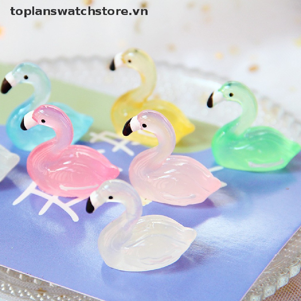 Toplanswatchstore Tượng Thiên Nga Phản Quang Mini Bằng Nhựa resin Dùng Làm Đạo Cụ Chụp Ảnh
