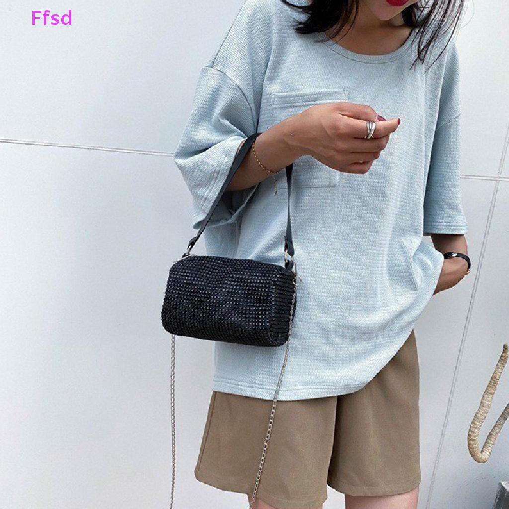 Túi Xách Đeo Vai Đính Đá Lấp Lánh Thời Trang Cho Nữ