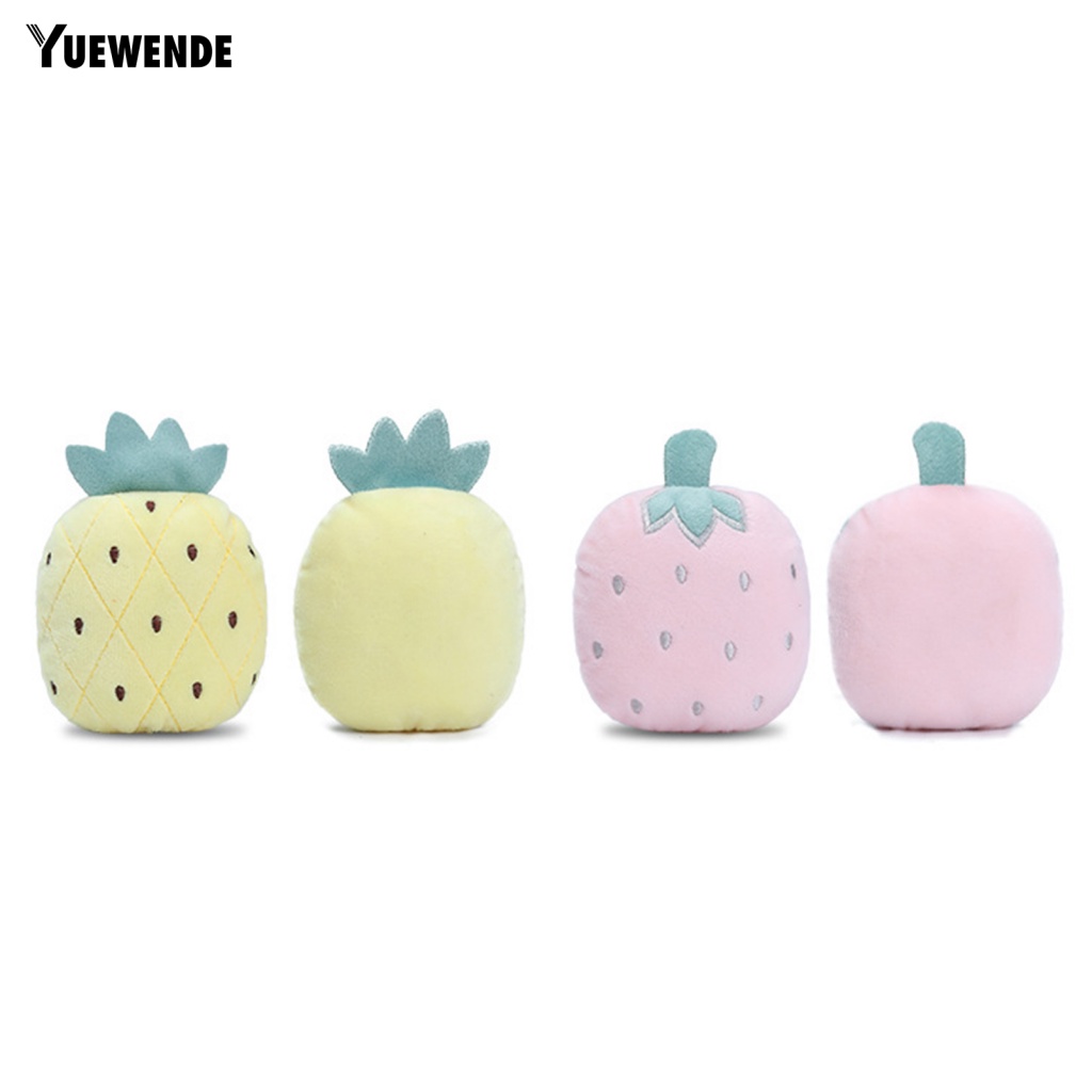 Búp Bê Nhồi Bông Hình Trái Cây Phát Ra Âm Thanh Vui Nhộn Cho Thú Cưng