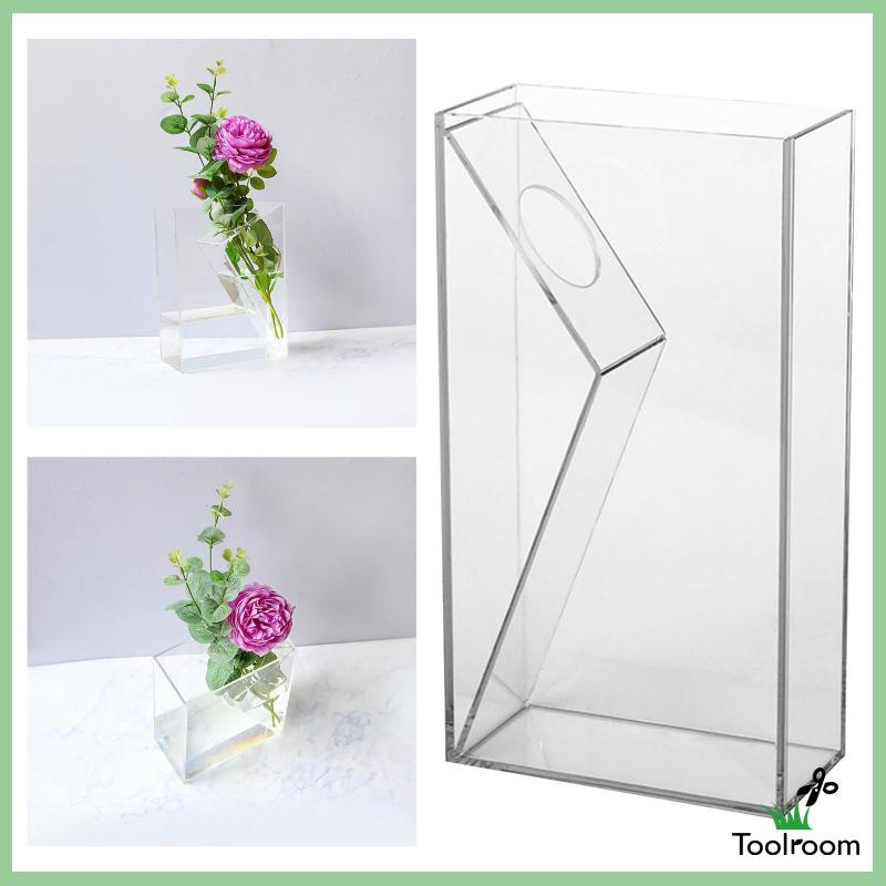 Lọ Hoa Bằng Acrylic Trong Suốt Dùng Trang Trí Bàn Ăn / Tiệc Cưới