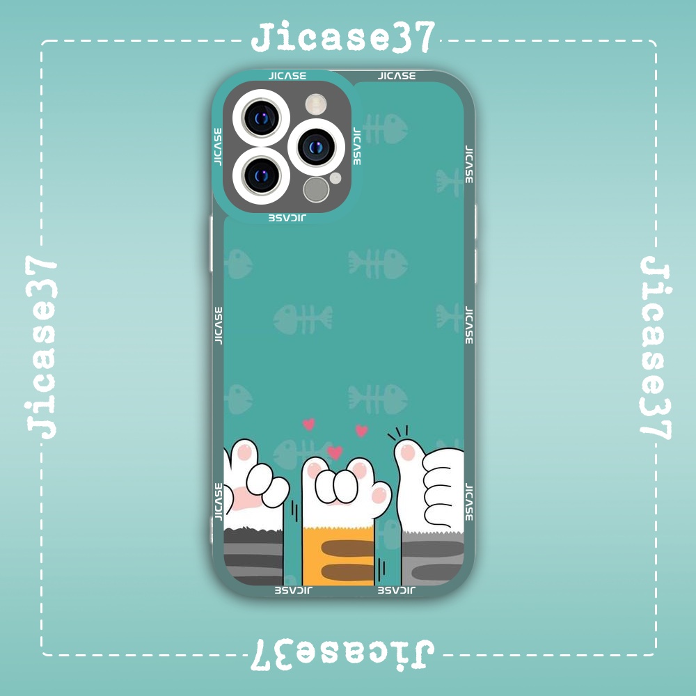 Ốp lưng iphone Cute Case Mèo Con Hand Sign Kitty Kitten Cute Tặng Kèm Phụ Kiện Túi Xách MK Hình Cute Case
