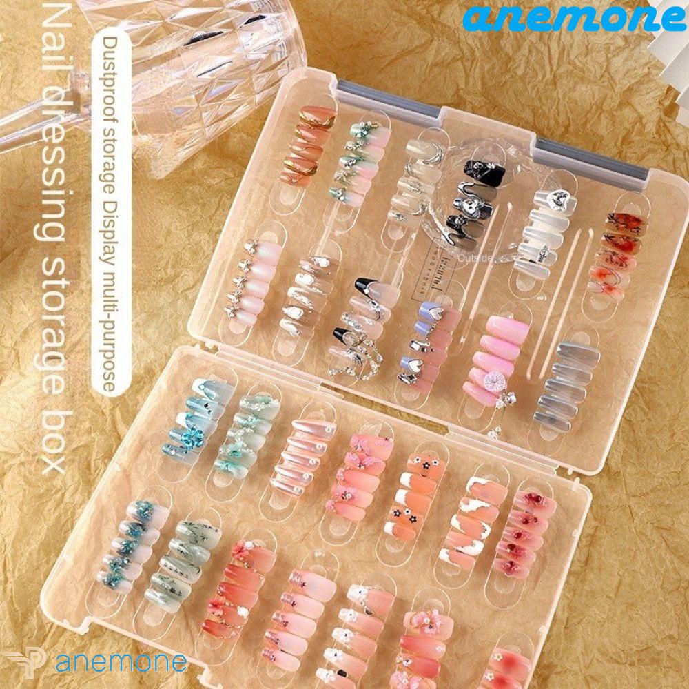 Hộp Trong Suốt Trưng Bày Vật Dụng Trang Trí Móng Tay Nghệ Thuật