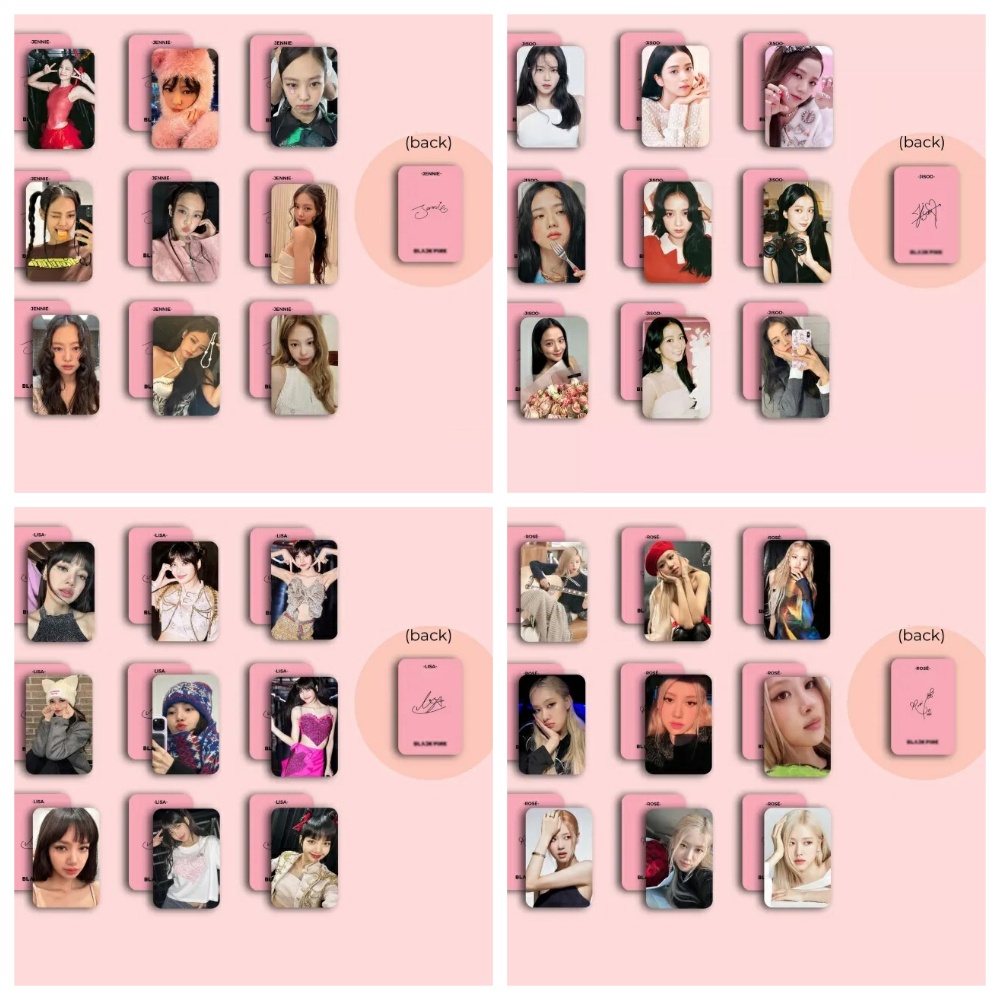 Lomo card Blackpink bo góc thẻ ảnh