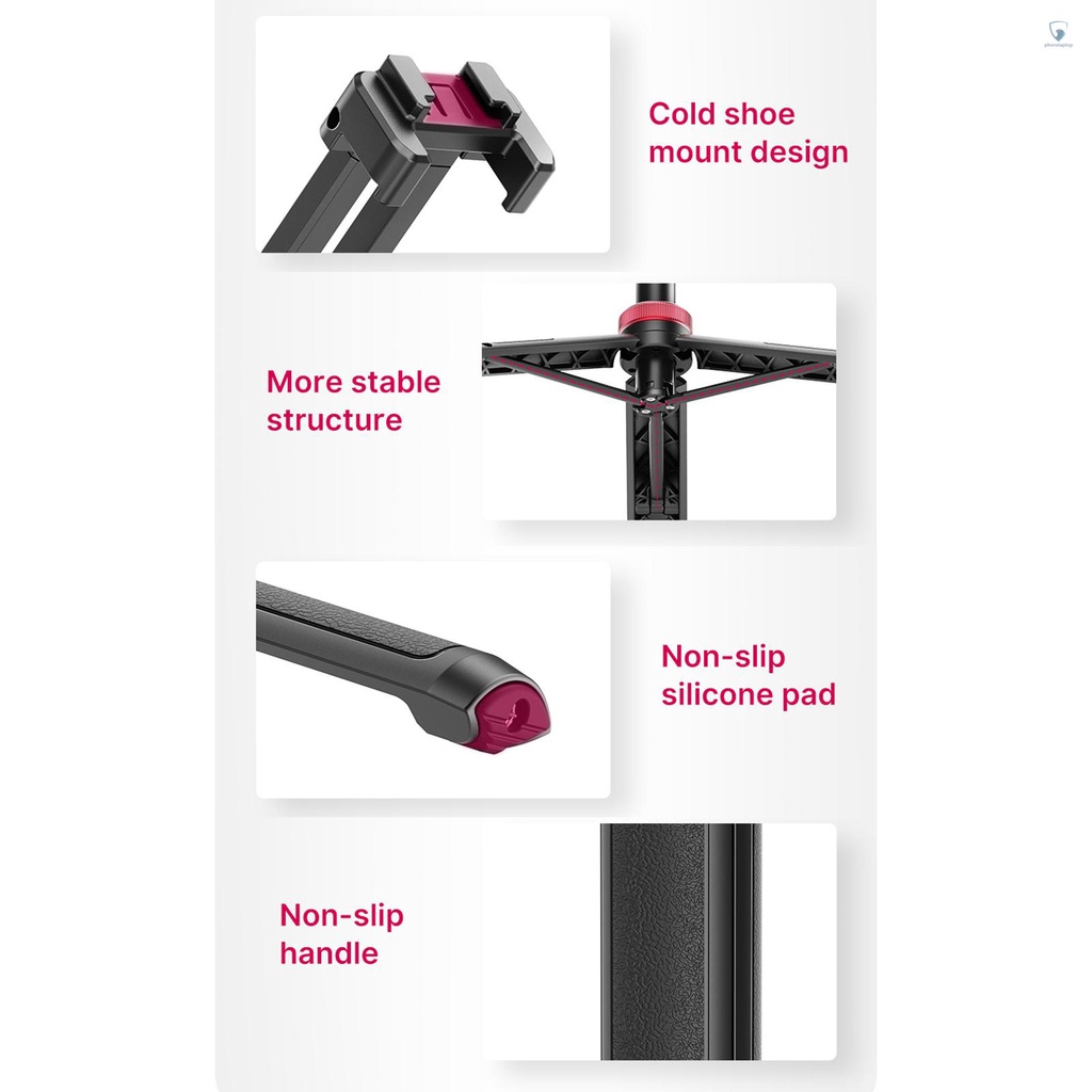 Giá Đỡ Ba Chân Mini Ulanzi Có Thể Mở Rộng Xoay 360 Độ Linh Hoạt° Đế Kẹp Điện Thoại Tháo Lắp Nhanh Đầu Bi Xoay Được Max. Vòng Bi Chịu Lực 1.5kg 1.5kg Chuyên Dụng Cho Máy Ảnh Điện Thoại Thông Minh