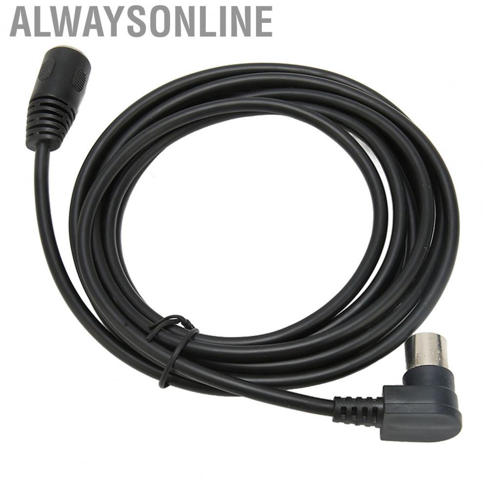 Alwaysonline 90 Degree MIDI Din Extension Cable 5 Pin DIN Male to Female Adapter for Professional Mixers  Systems Broadcast
