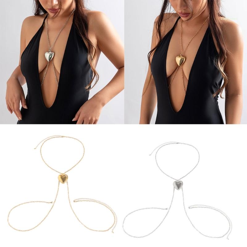 Dây Xích Đeo Ngực / Ngực Có Mặt Hình Trái Tim Gợi Cảm Cho Nữ