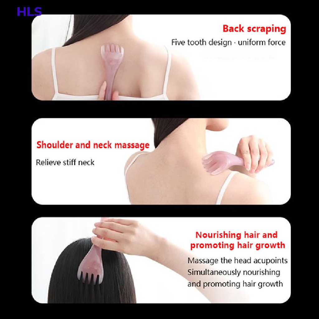Dụng Cụ Mát Xa Da Đầu Bằng Nhựa Resin Năm Cánh Tiện Dụng