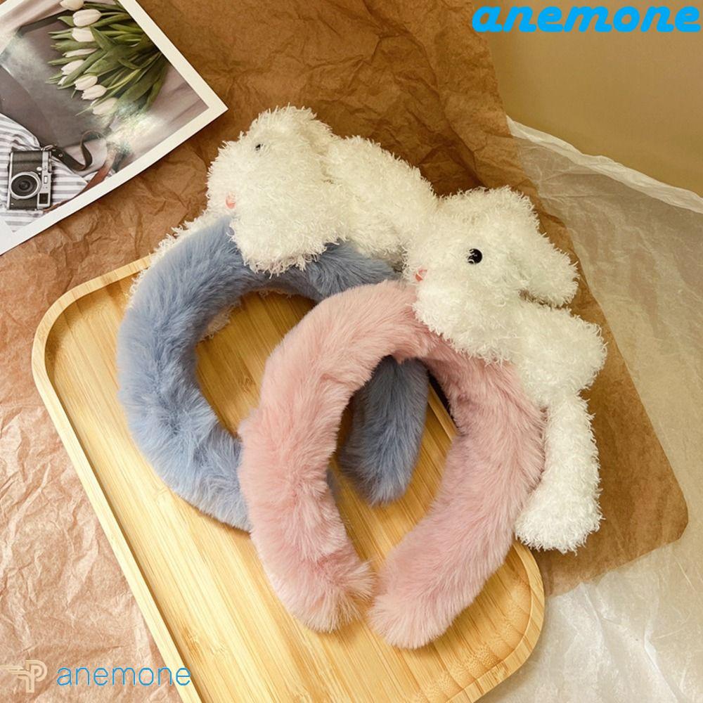 Băng Đô Cài Tóc Trang Điểm Hình Gấu Hoạt Hình Bằng Vải Lông Thời Trang Dễ Thương Dành Cho Bạn Nữ