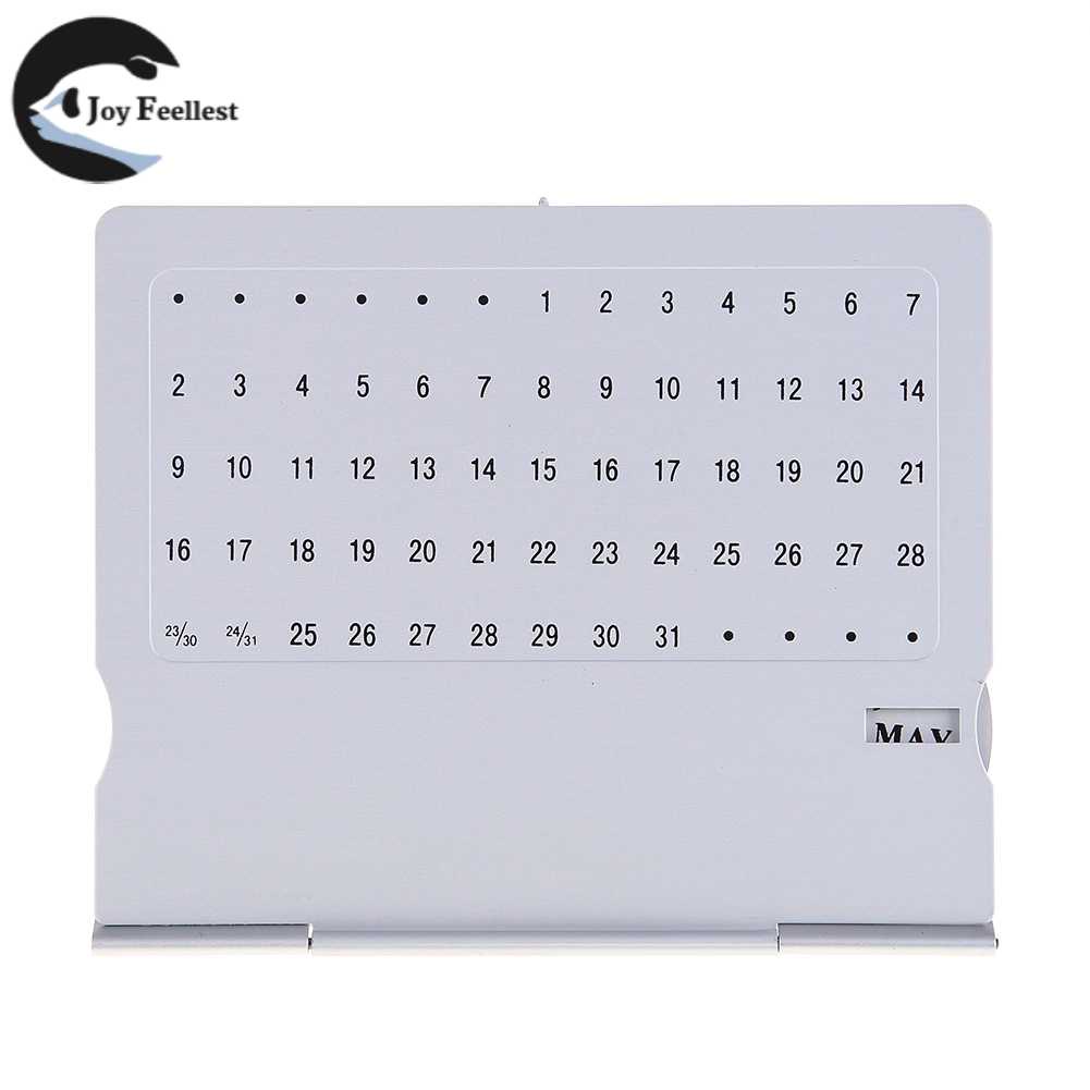 Aluminium Alloy Assembling Calendar Foldable Silvery Durable for Office Supplies