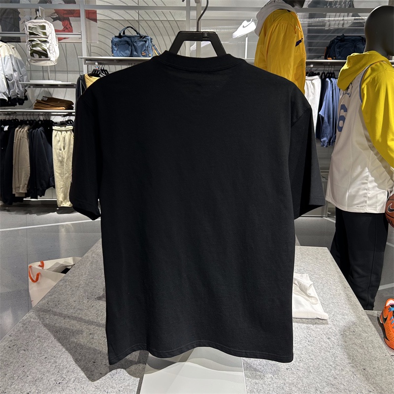 Jordan 100% cotton t-shirt nam thoáng khí phim hoạt hình in thể thao giản dị cổ tròn tay ngắn