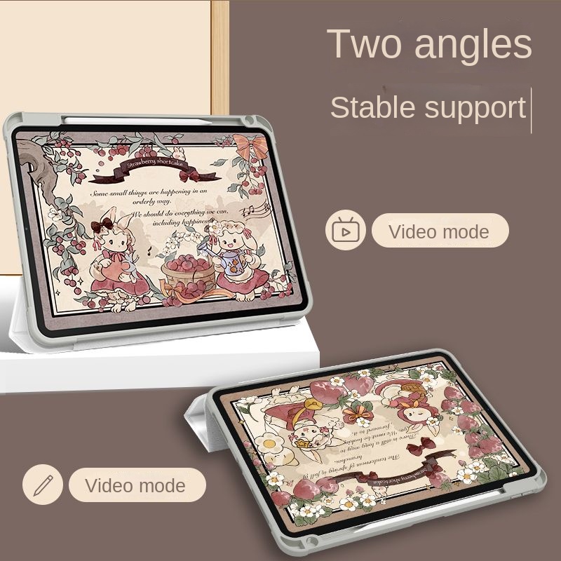 Ốp Máy Tính Bảng Bằng acrylic Hình Thỏ Cho iPad Air 4 Gen10 gen9 Air4 5 10.9 gen9 gen8 gen7 10.2Air1 / 2 9.7 Mini 4 5 Pro12.9