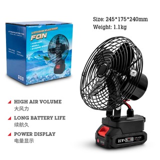 Quạt điện makita cầm tay không dây 21v sạc được