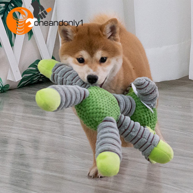 Đồ Chơi Nhồi Bông Mềm Mại Hình Động Vật Phát Ra Âm Thanh Chống Cắn Làm Sạch Răng Cho Thú Cưng