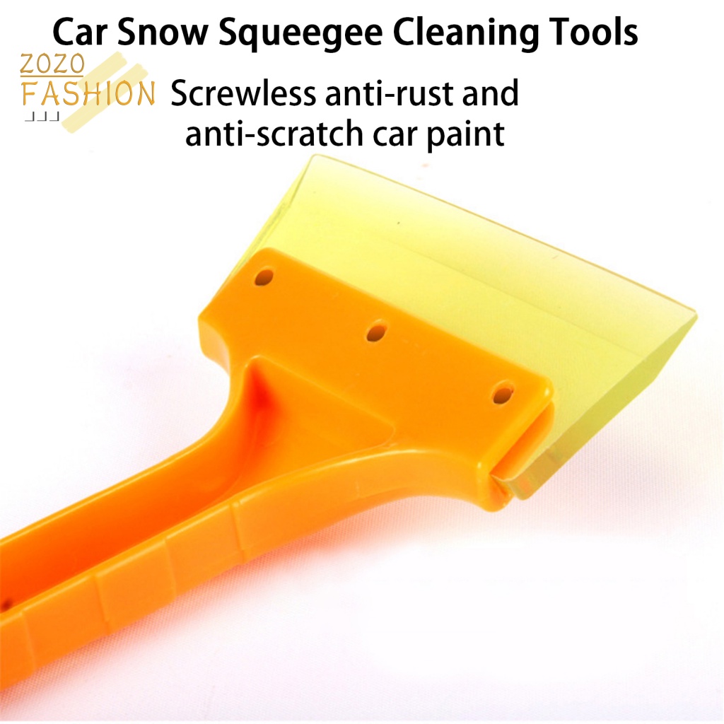 Bộ 2 Dụng Cụ Làm Sạch Tuyết Cho Kính Chắn Gió Xe Hơi Thiết Kế Tay Cầm Dài Tiện Lợi