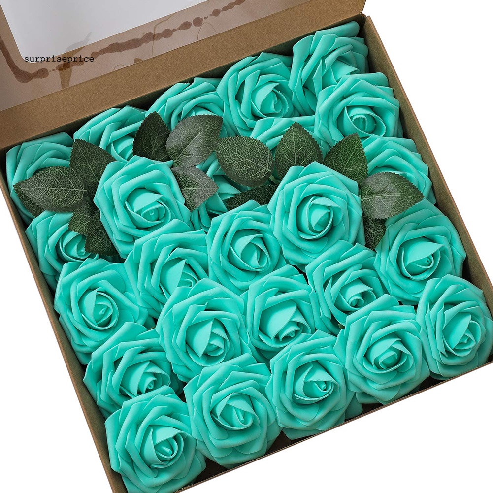 Set 25 Bông Hoa Hồng PE DIY Trang Trí Tiệc Cưới