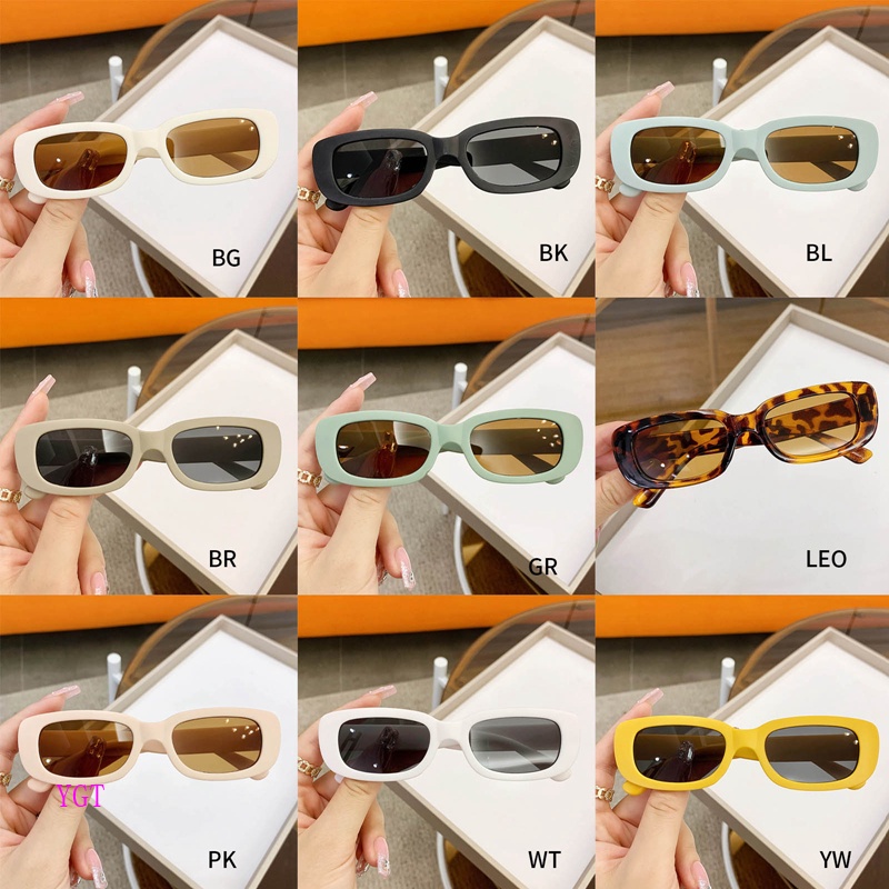 Kính Mát Hình Chữ Nhật Chống Tia UV400 Thời Trang Cho Bé Trai Và Gái