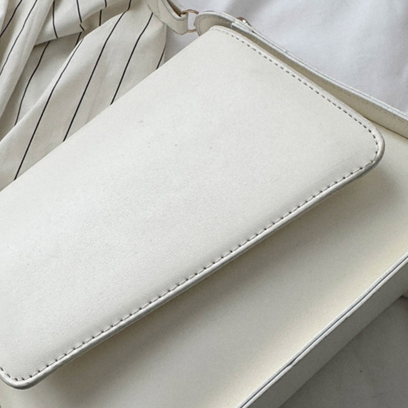 Túi Đeo Vai / Kẹp Nách Bằng Da PU Màu Trơn Đa Năng Phong Cách Vintage Cho Nữ