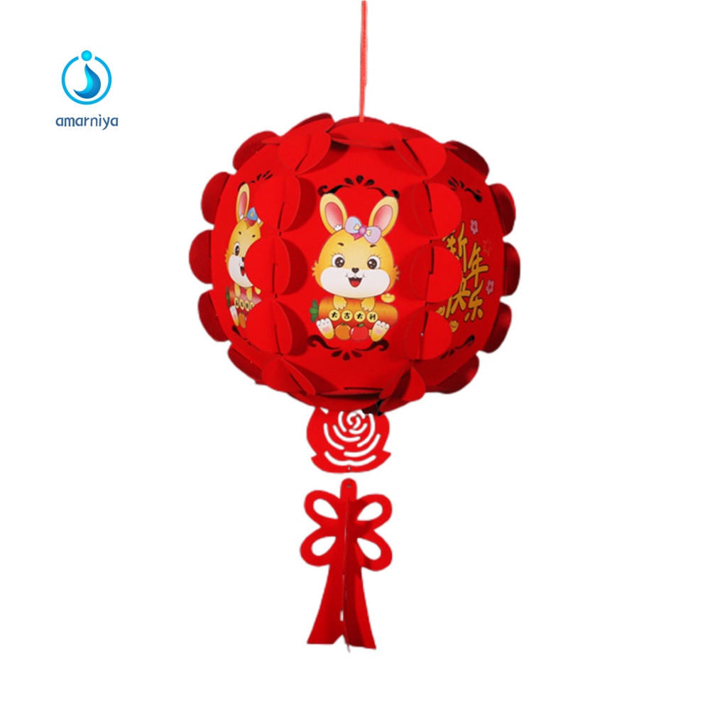 Lồng Đèn Bằng Vải Không Dệt Dùng Trang Trí Lễ Hội Năm Mới