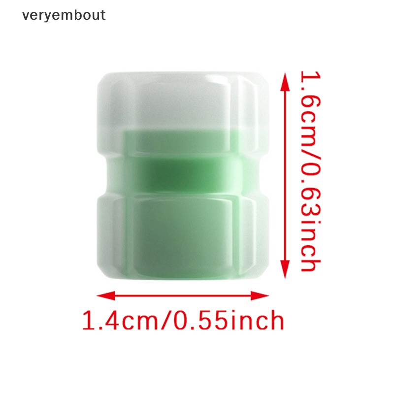 Bộ 4 Nắp Van Dạ Quang Trang Trí Bánh Xe Hơi / Xe Máy Độc Đáo