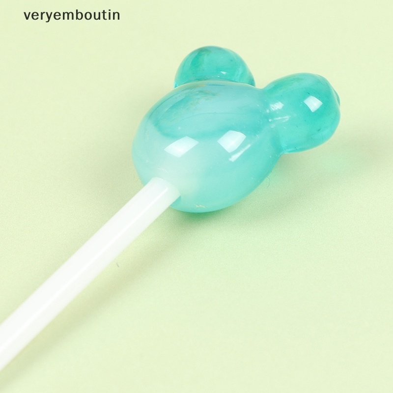 Bộ 5 Kẹo Mút Đồ Chơi Mini Bằng Nhựa Resin Cho Nhà Búp Bê