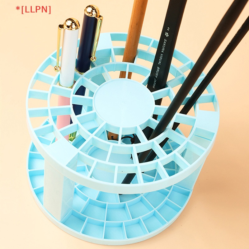 [loyaltysun] Kệ Đựng Cọ Trang Điểm Nhiều Ngăn Hình Trụ Cỡ Lớn