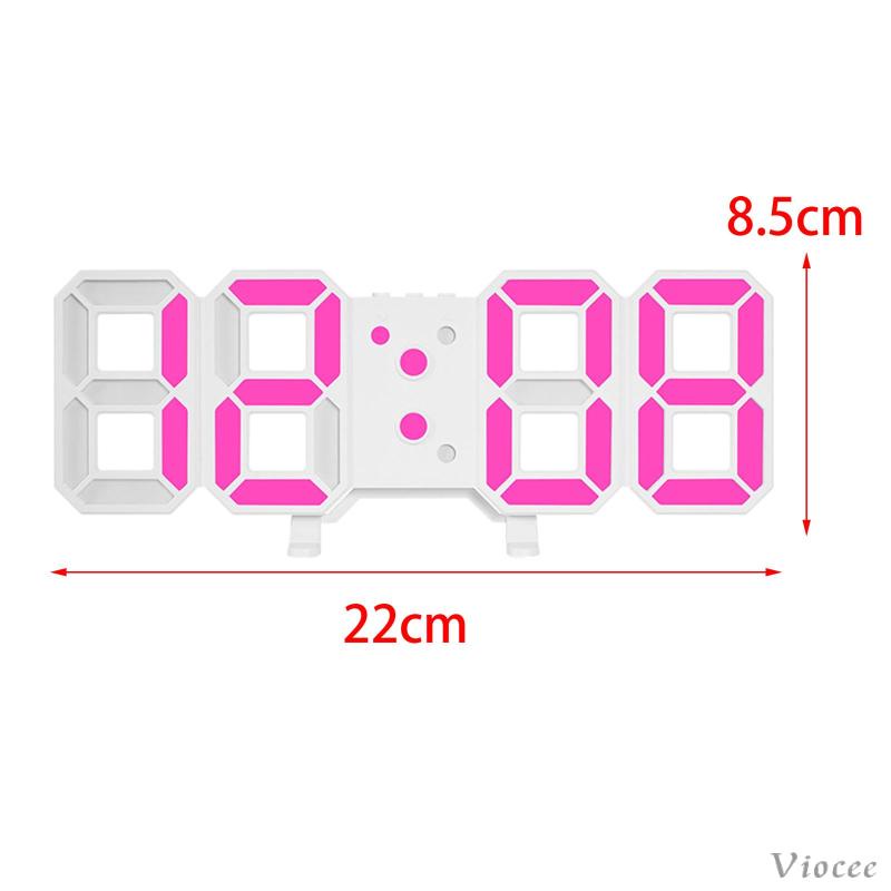 Đồng Hồ Báo Thức Kỹ Thuật Số 3D Màn Hình LED Cỡ Lớn Treo Tường Trang Trí Phòng Ngủ / Nông Trại / Văn Phòng
