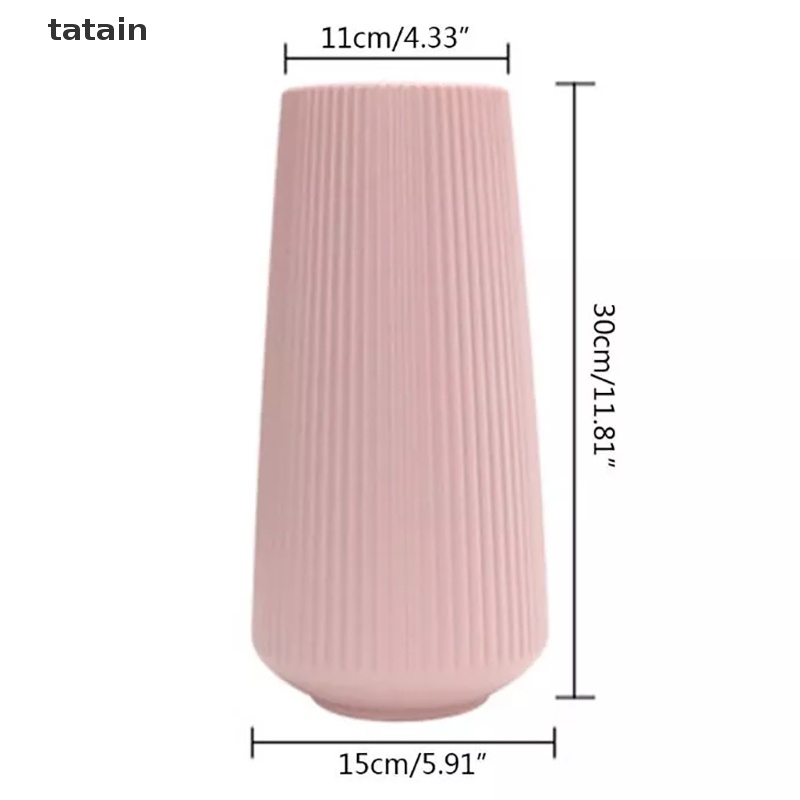 Bình Hoa Bằng Nhựa Giả Gốm Sứ Kiểu Dáng Đơn Giản Dùng Trang Trí Nhà