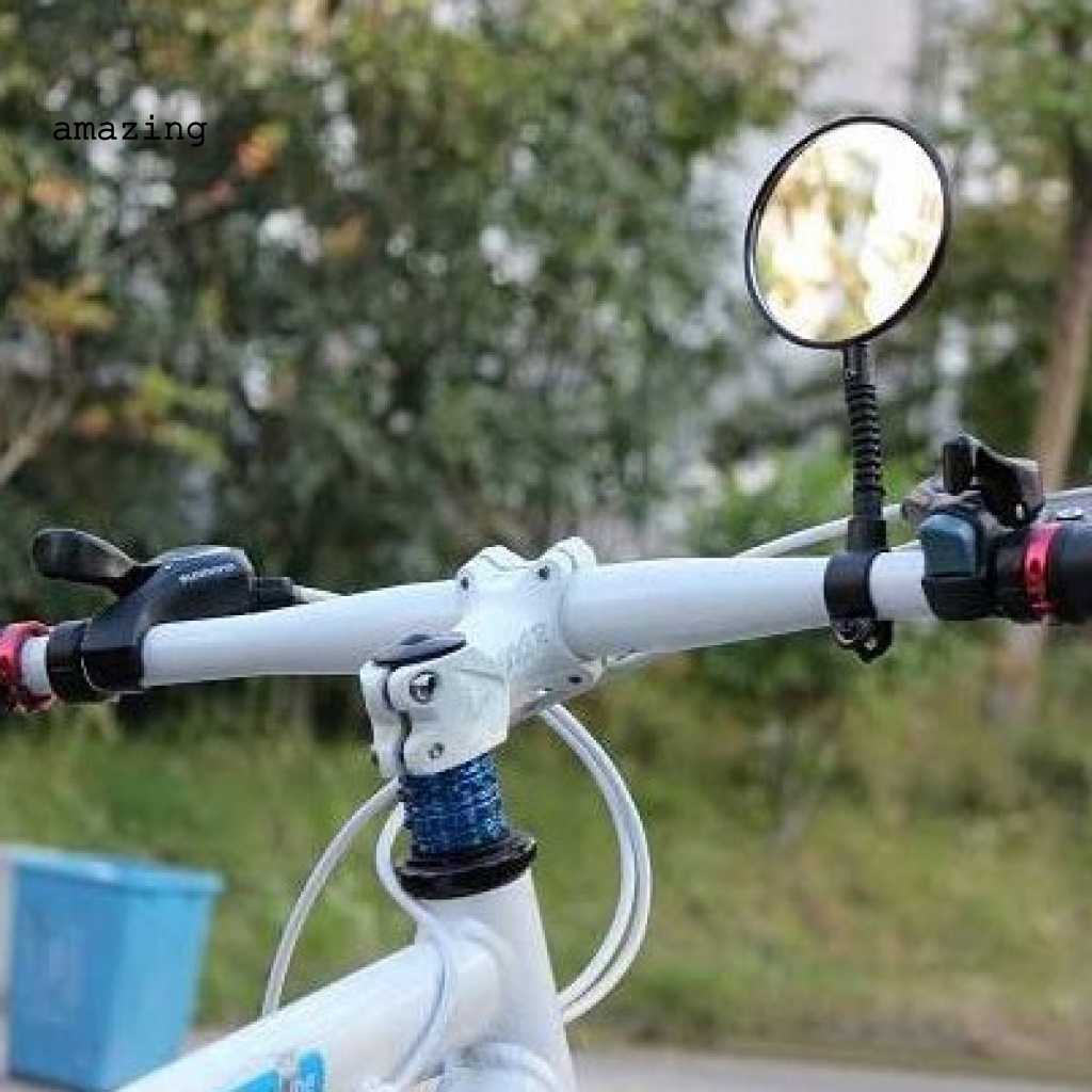 Gương Chiếu Hậu Kèm Tấm Phản Quang An Toàn Tùy Chỉnh Tiện Dụng Cho Xe Đạp