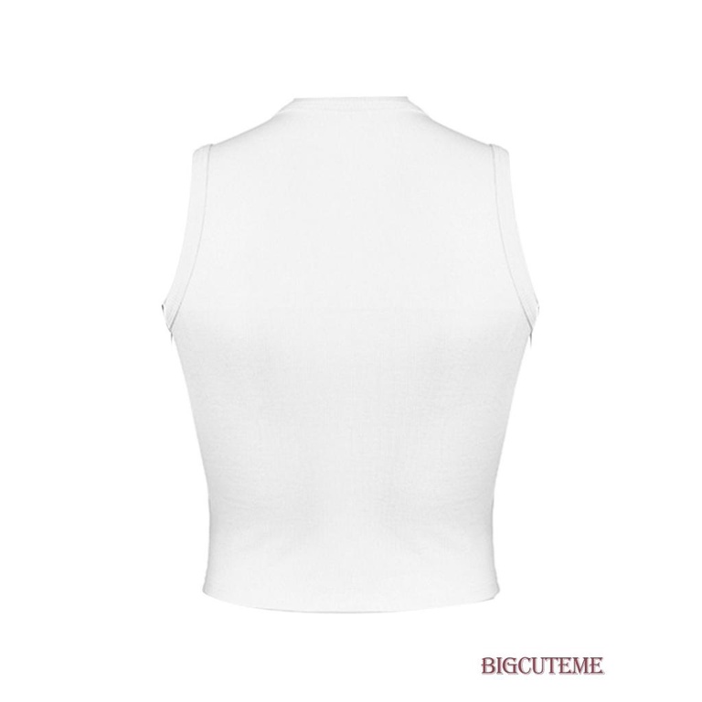 Áo Croptop Dệt Kim Sát Nách In Họa Tiết Guitar Thời Trang Mùa Hè Cho Nữ