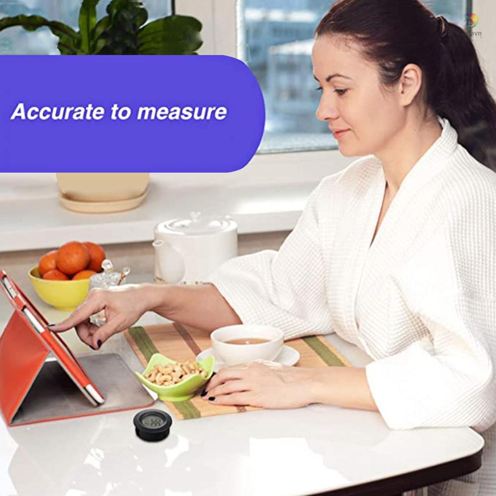 Đồng Hồ Đo Nhiệt Độ Và Độ Ẩm 00 Độ Chuyên Dụng°C-50°C (32°F-122°FCảm Biến Độ Ẩm 10% RH-99% RH Cho Nhà Kính