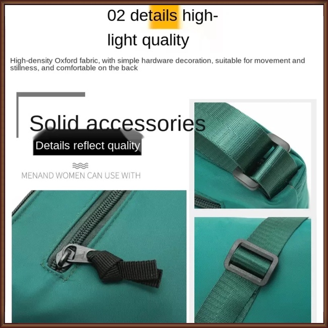 Túi Đeo Chéo Bằng Vải Nylon Gọn Nhẹ Chống Nước Có Khóa Kéo Thời Trang Cho Nữ