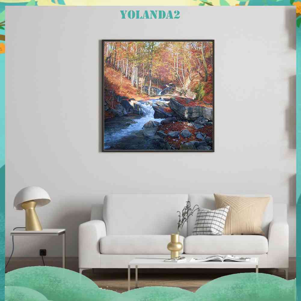 Bộ Tranh Đính Đá 5D Toàn Diện Họa Tiết Ngọn Núi Độc Đáo DIY Dùng Trang Trí