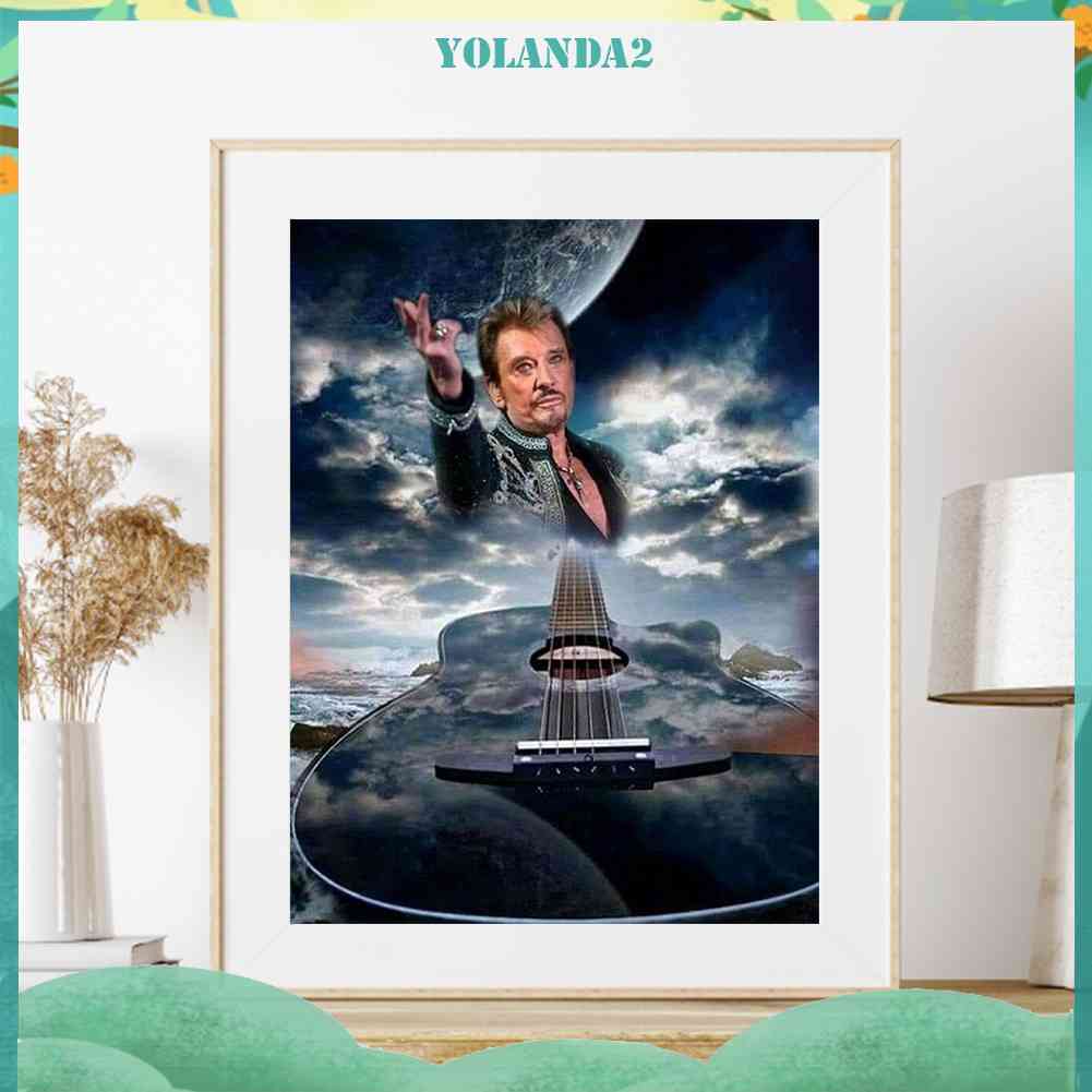 Bộ Tranh Đính Đá 5D Họa Tiết Ca Sĩ Độc Đáo DIY Dùng Trang Trí Nhà Cửa