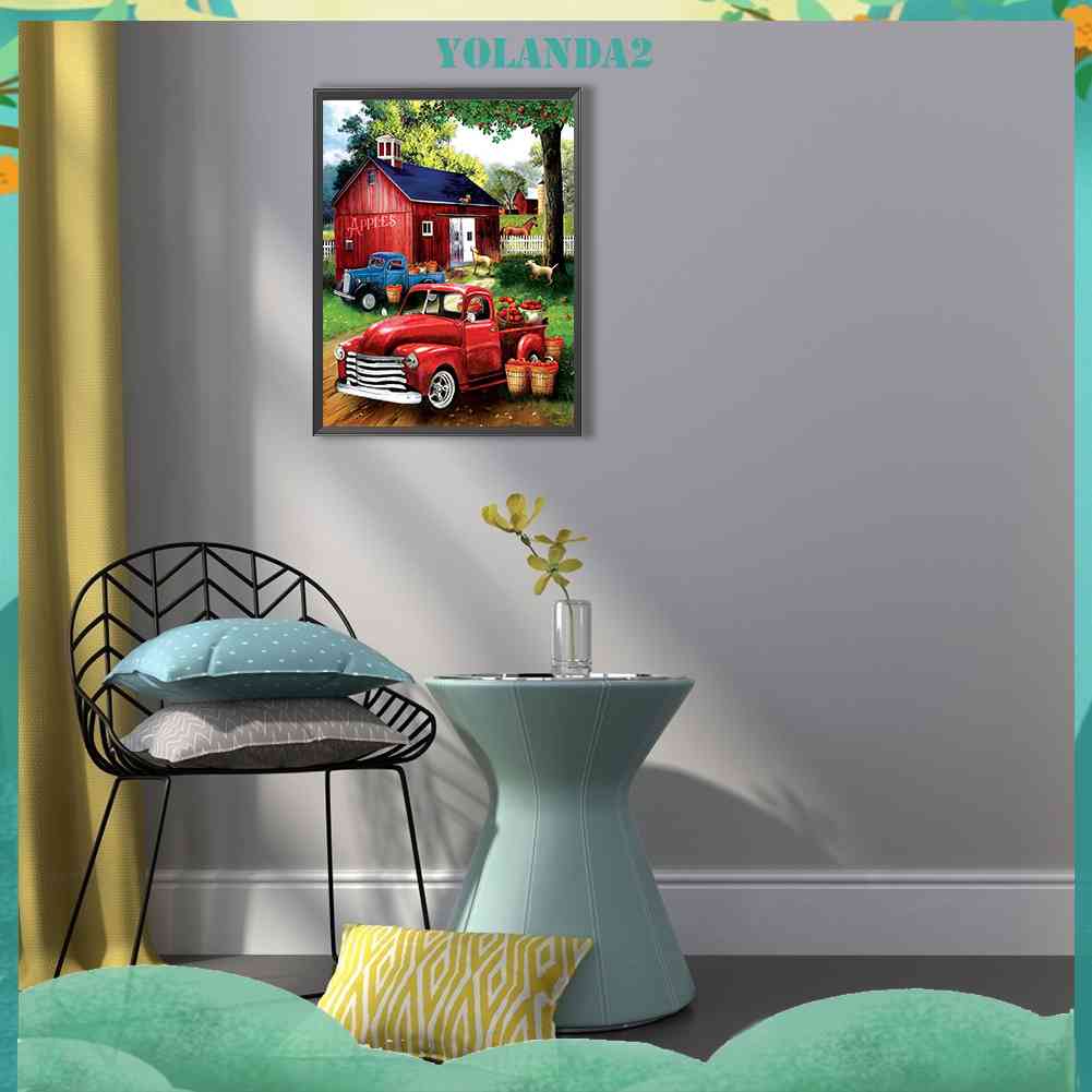 Tranh Đính Đá Kim Cương Toàn Bộ 5D DIY Hình Vẽ Xe Hơi