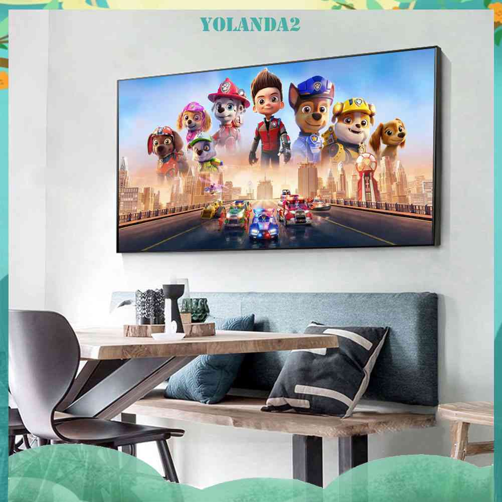 Tranh Đính Đá Kim Cương Toàn Bộ Hình Vẽ Móng Vuốt Trang Trí Tường