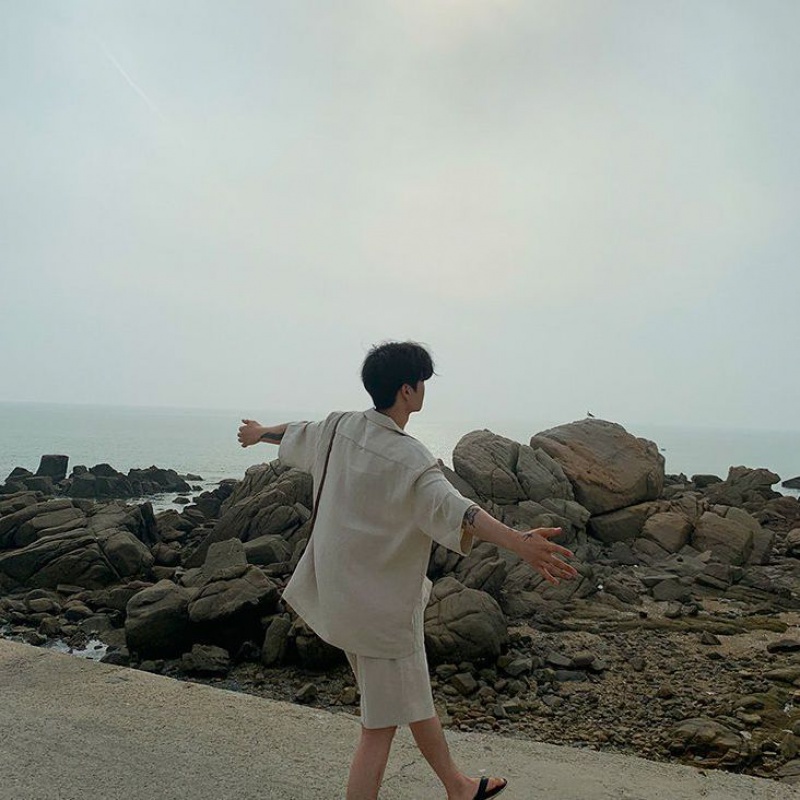 Áo Sơ Mi Cotton Lanh Ngắn Tay Dáng Rộng Thời Trang Mùa Hè Dành Cho Nam