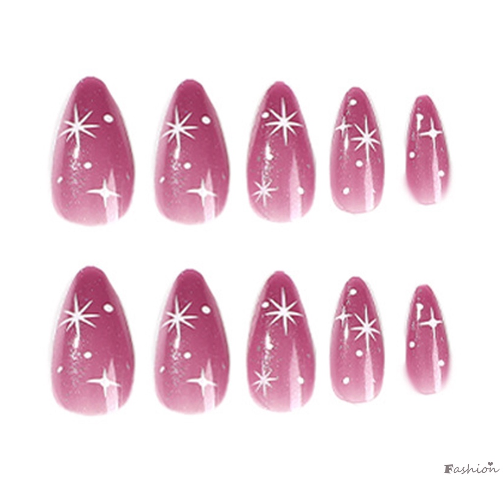 Móng Tay Giả Hình Giọt Nước Lấp Lánh