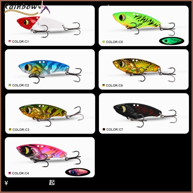 Mồi Giả Nhử Cá Bằng Nhựa Cứng Mắt 3d Nhiều Màu Sắc 5g / 7g / 10g / 14g