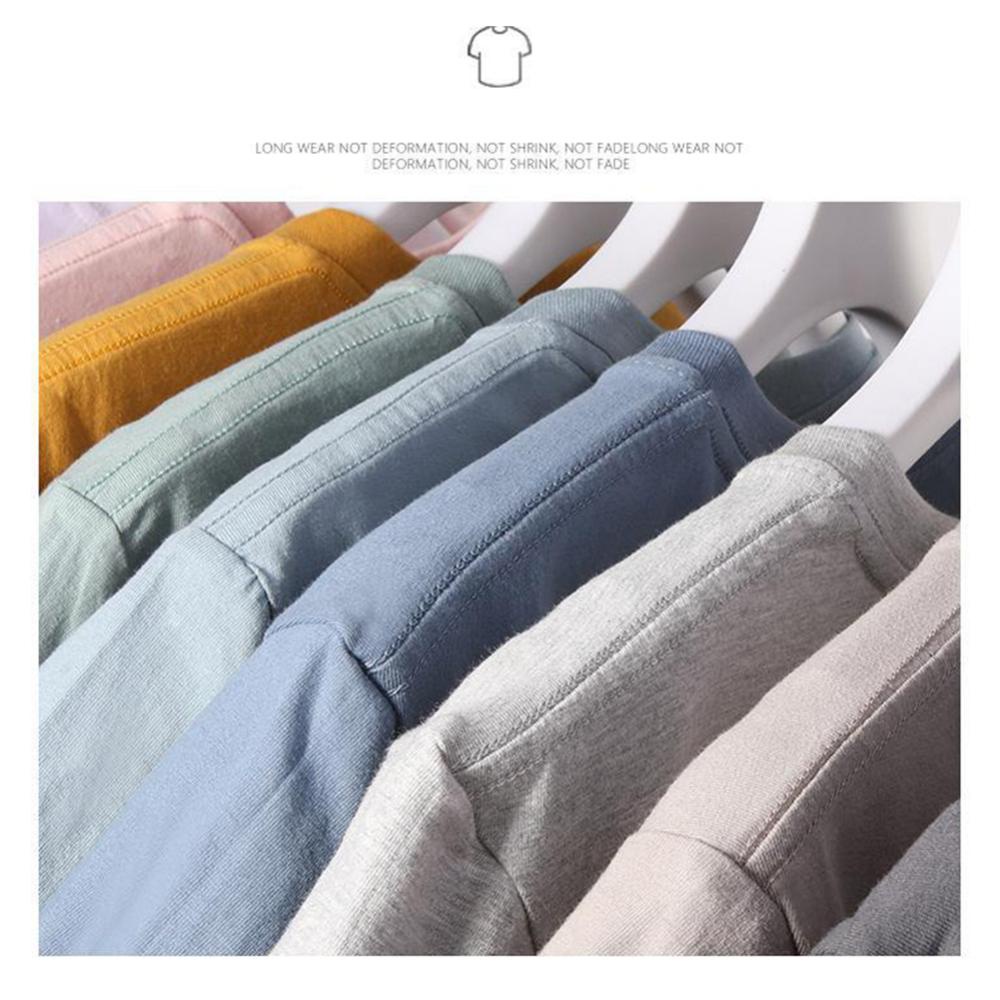 Áo Thun Cotton Cổ Tròn Mềm Mại Thoáng Khí Thoải Mái X3Z2