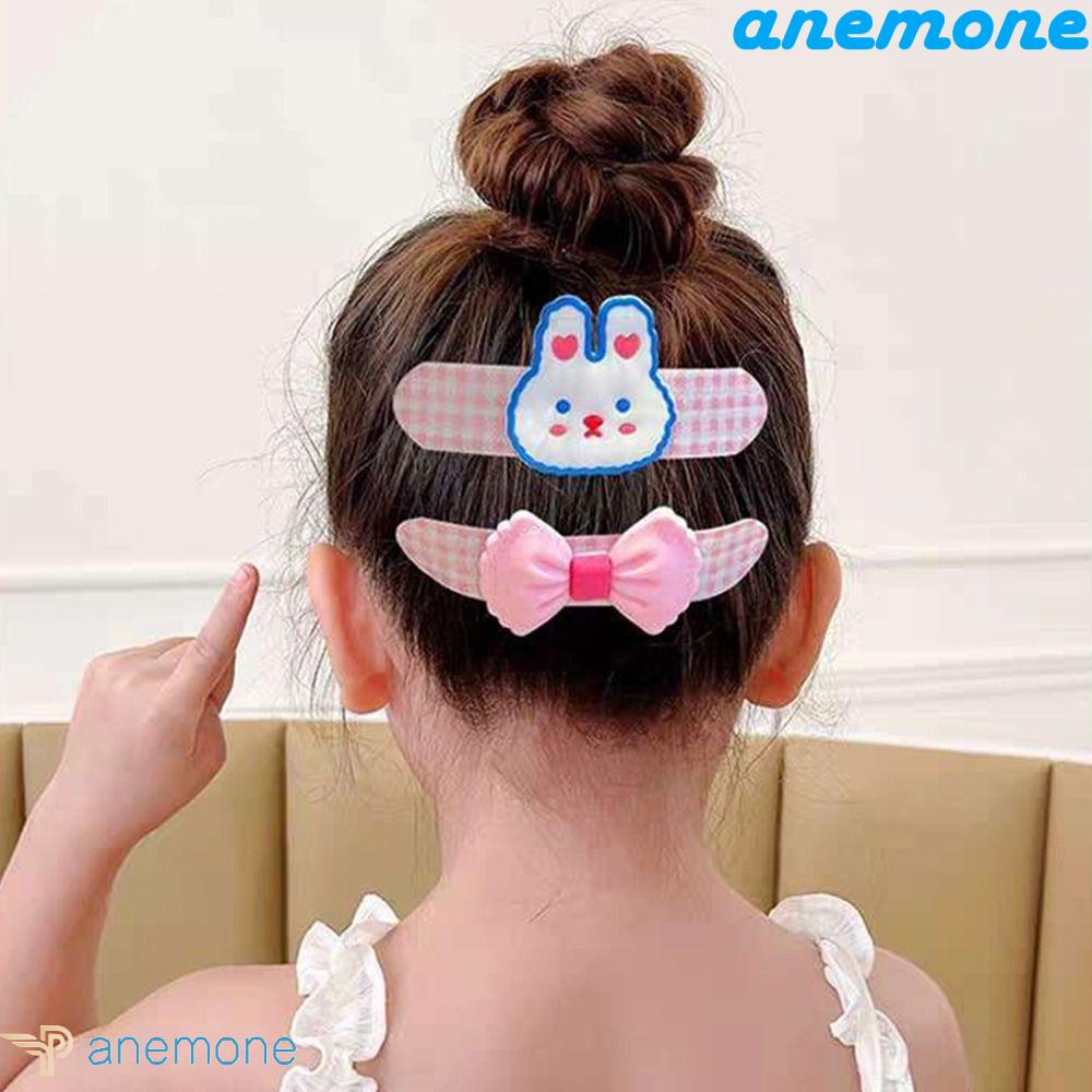 Kẹp Tóc Vải Đính Nơ Họa Tiết Hoạt Hình Gấu / Thỏ Dễ Thương Cho Bé Gái