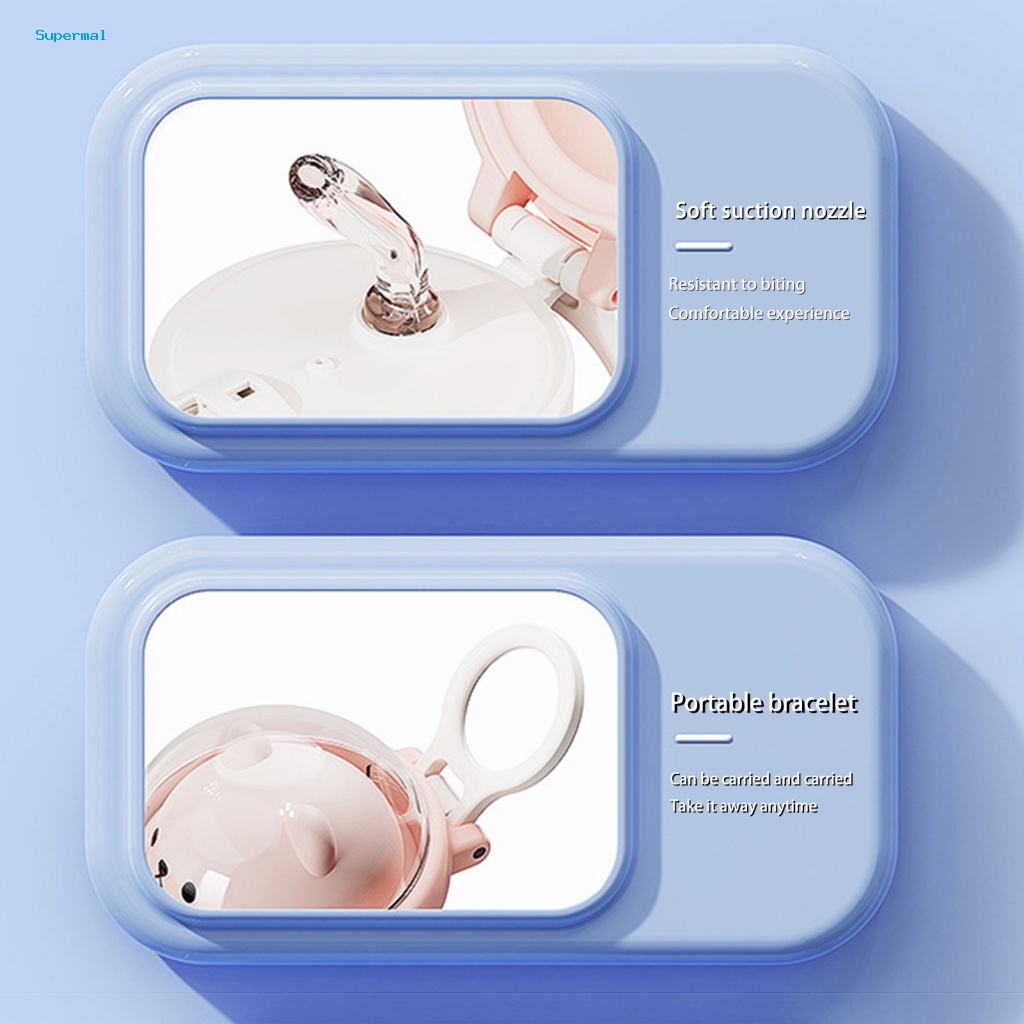 Bình Nước Silicone 860ml Thiết Kế Hình Gấu Dễ Thương