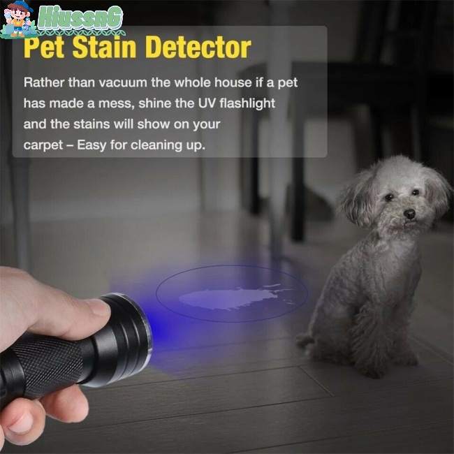Đèn Pin Chiếu Tia Uv Có Dây Đeo Vai Cho Thú Cưng
